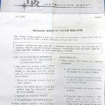 Instruction Sheet Sample