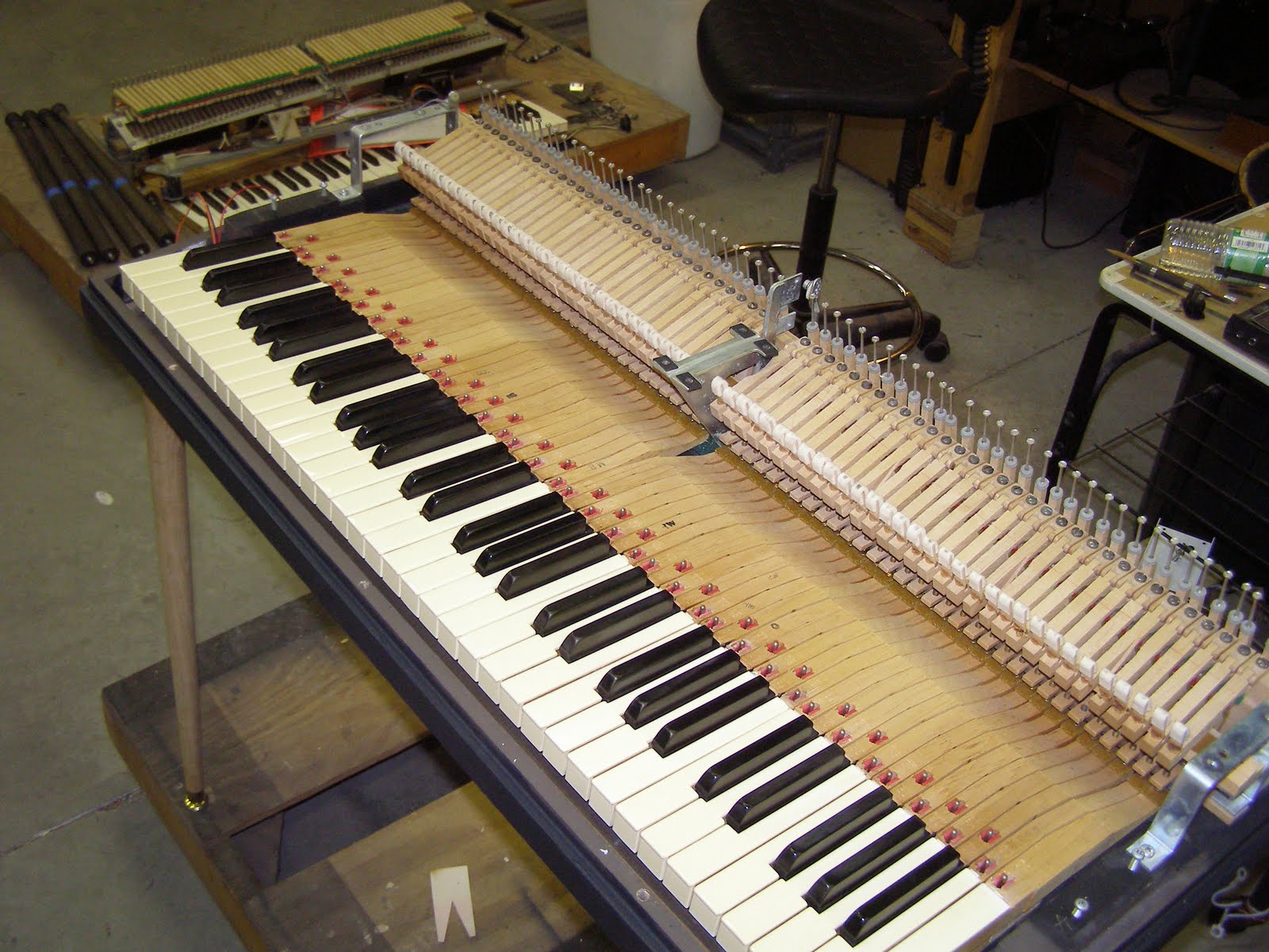 Wurlitzer piano action